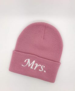 personalise mrs beanie hat