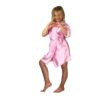 Children’s personalised satin robe with flower girl role