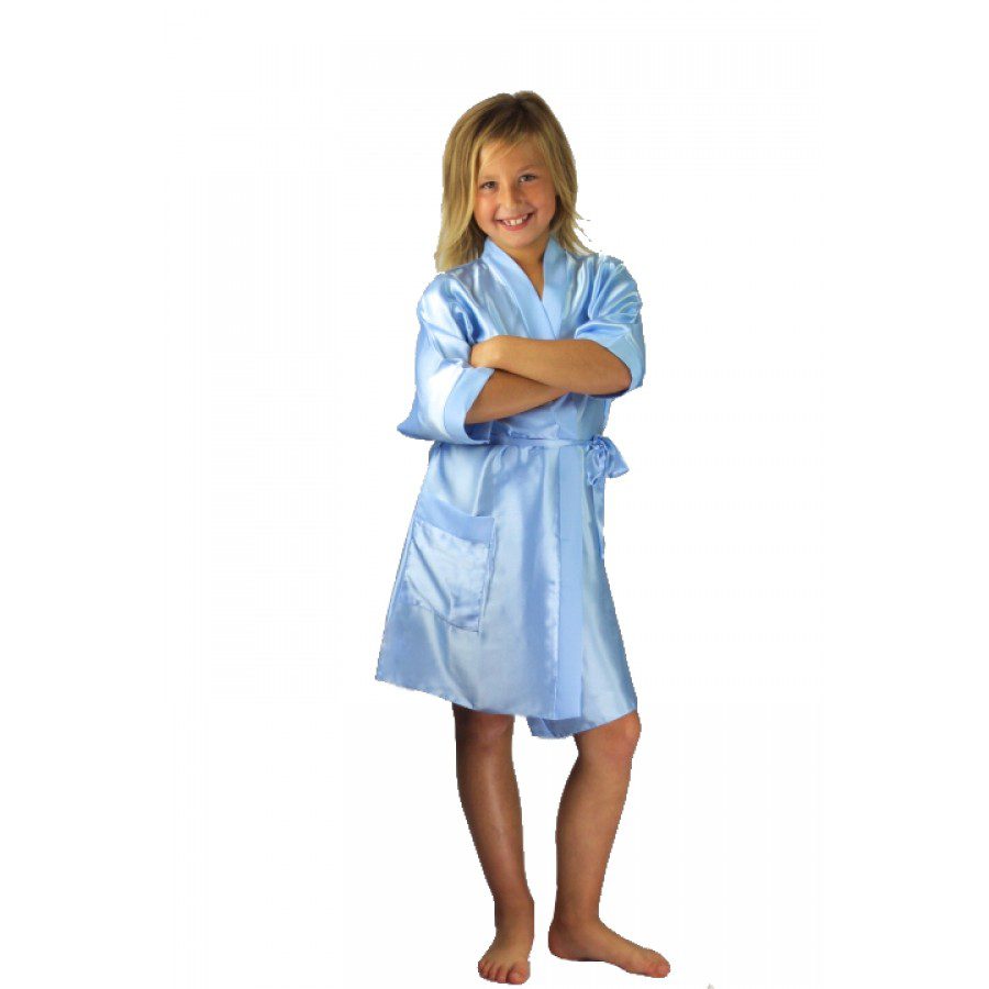 personalised childrens satin robe