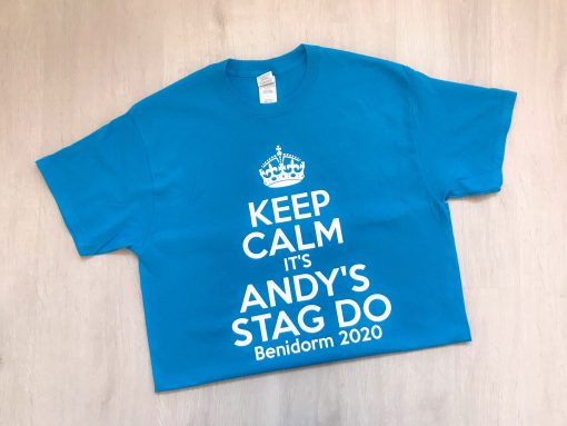 keep calm stag do tshirt