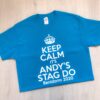 Personalised Keep Calm Stag T-Shirt for groom and stag party