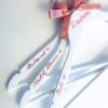 Personalised wooden wedding hanger with bride name
