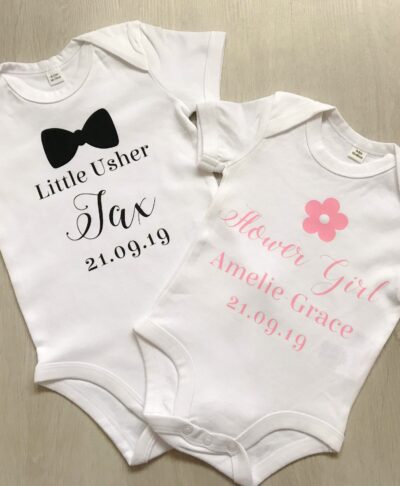 Flower Girl Babygrow Add Your Flower Girls Names Visit Our Site