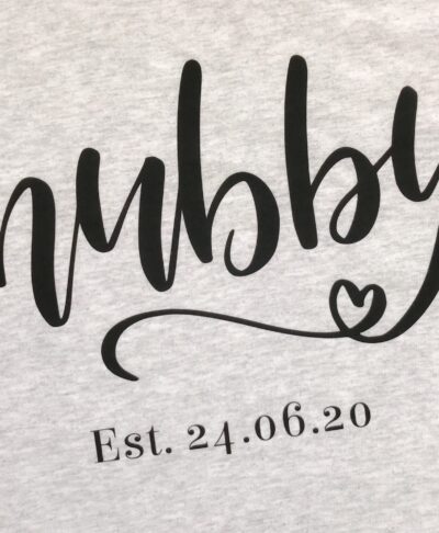 hubby tshirt grey