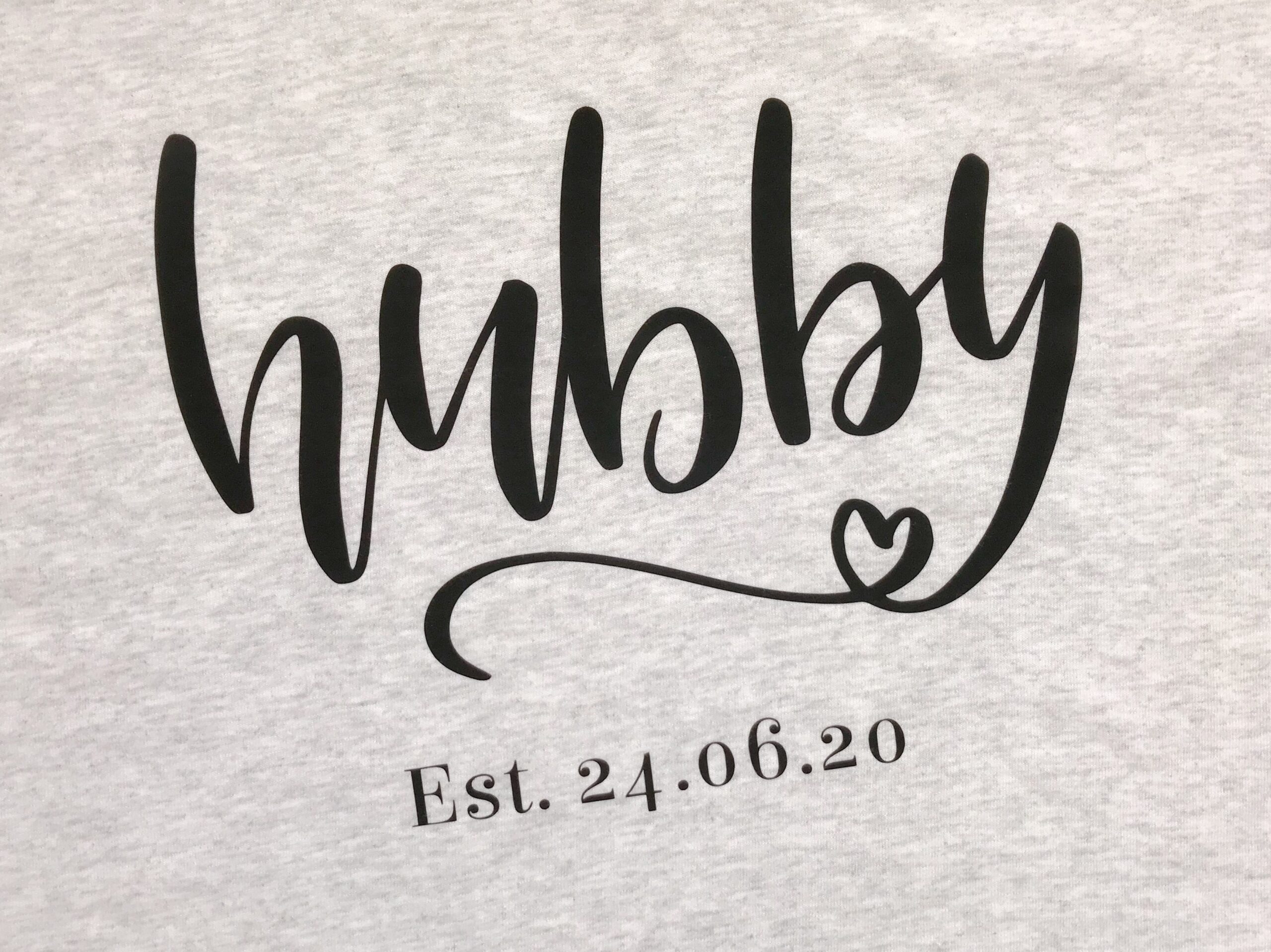 hubby tshirt grey