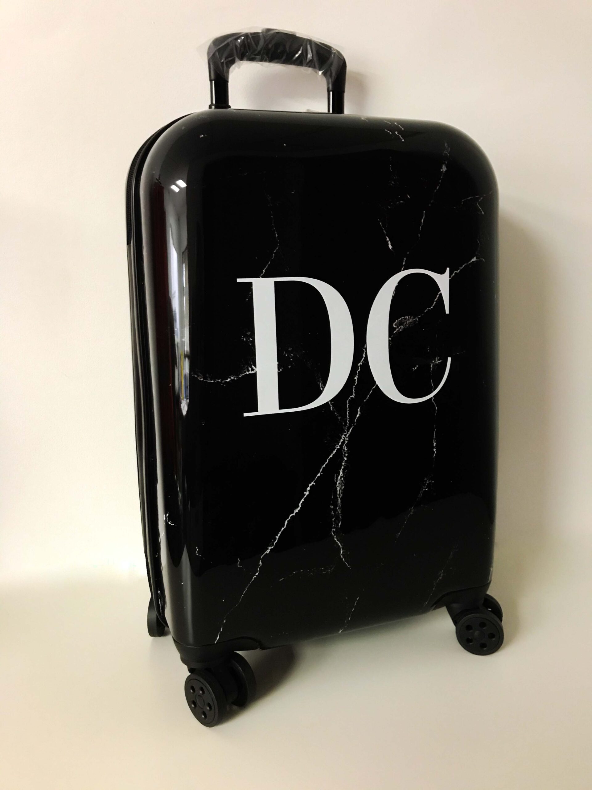 Personalised Initial Suitcase Marble Customise Online Shop Today