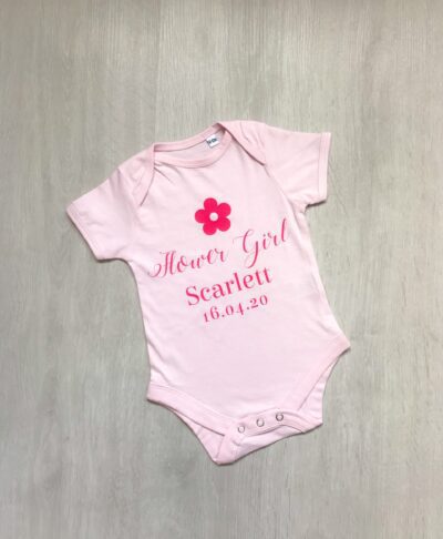 Flower Girl Babygrow Add Your Flower Girls Names Visit Our Site
