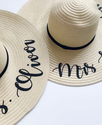 Personalized floppy beach hat online