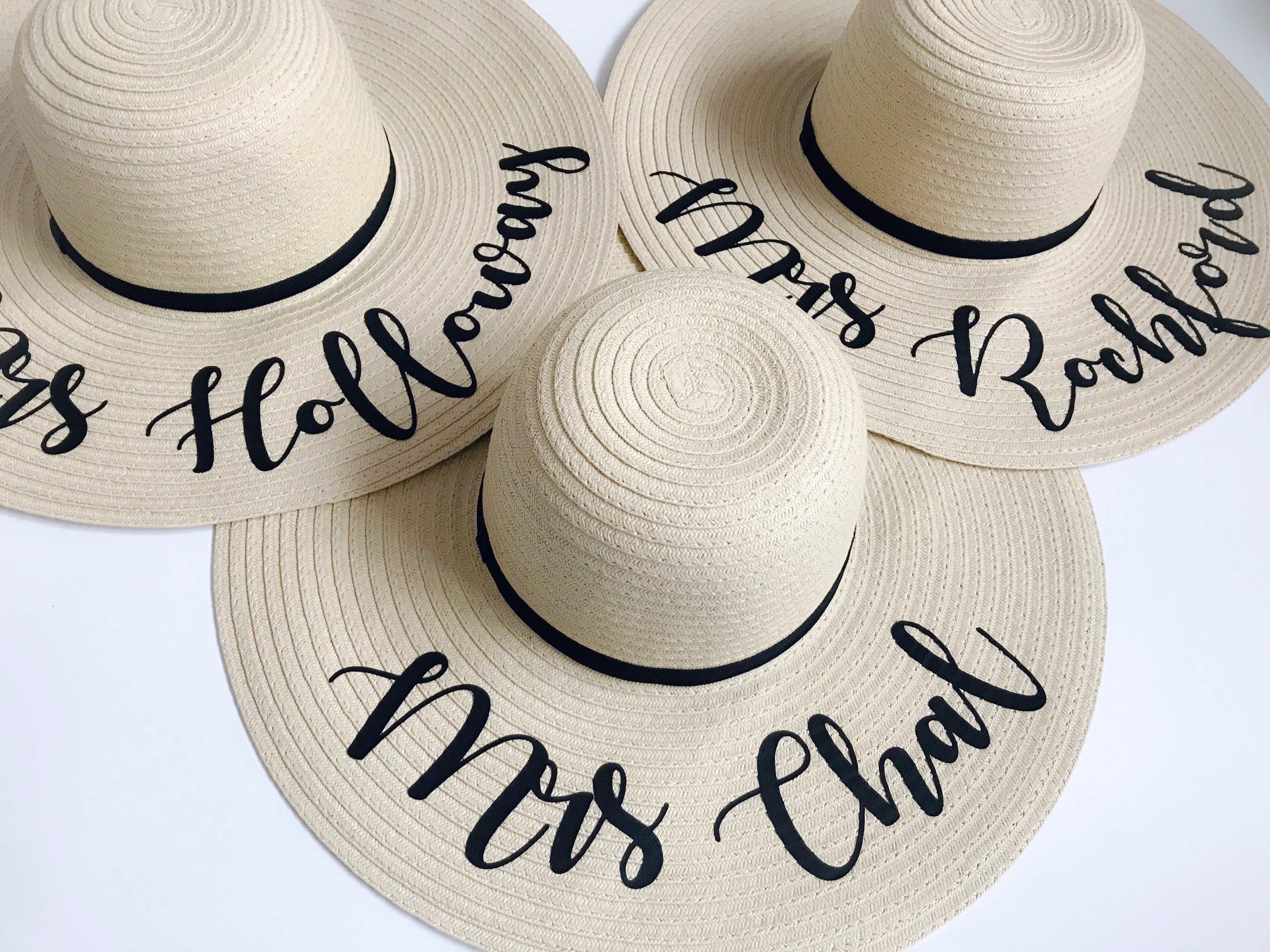 Personalised floppy hat on sale