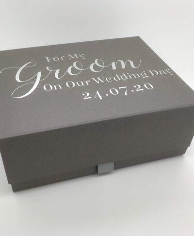 personalised groom box for wedding