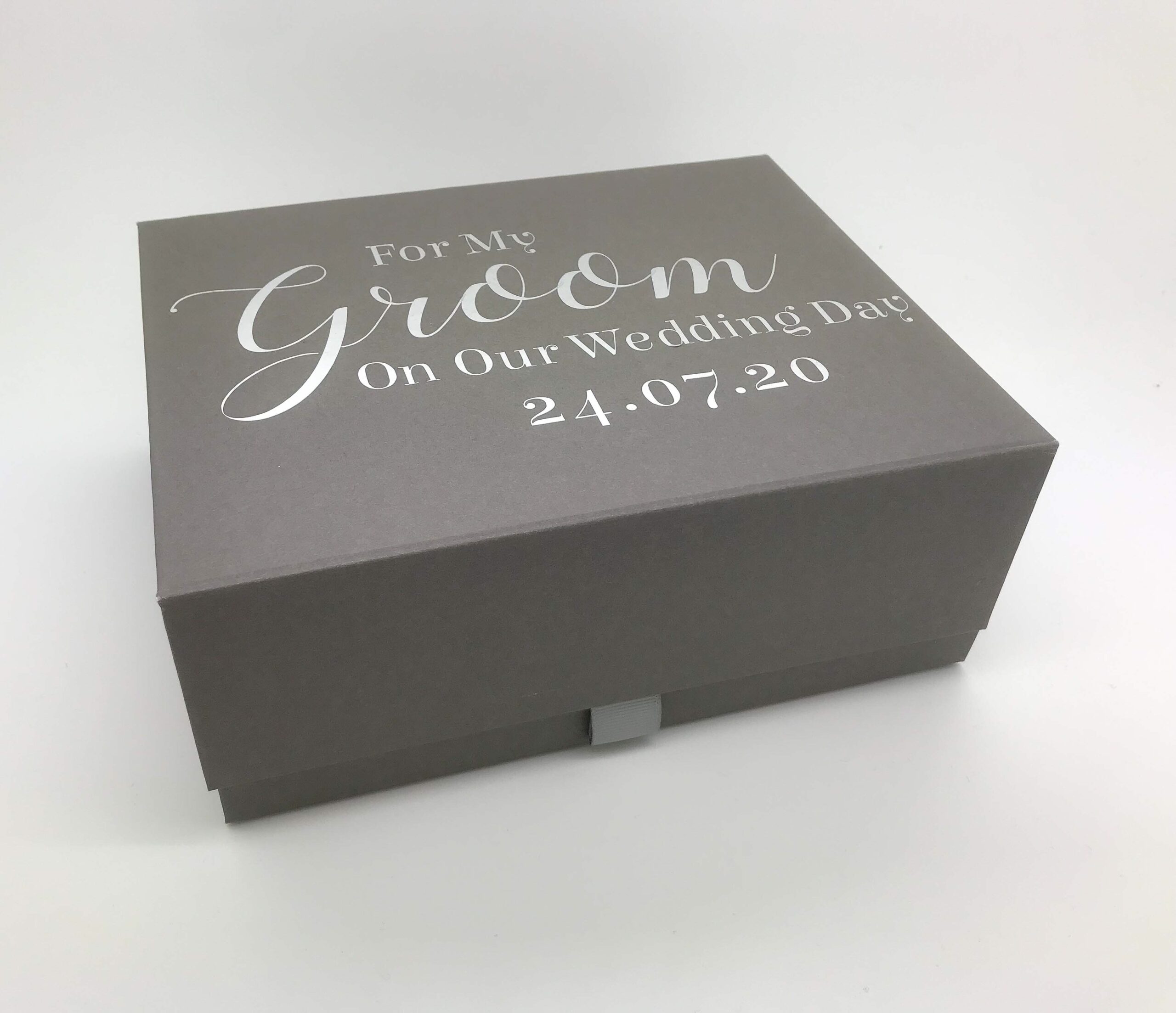 personalised groom box for wedding