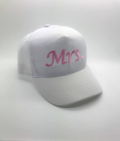 mrs embroidered cap