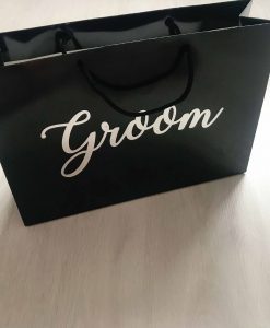 personalised groom gift bag
