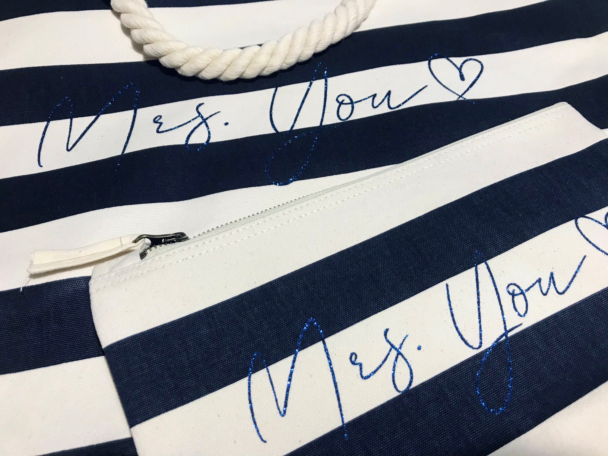 personalised beach bag