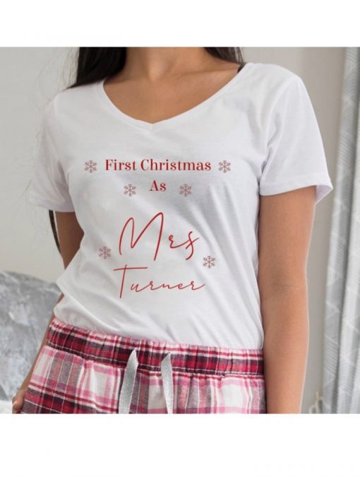 first christmas as a mrs pyjama set