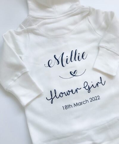 personalised childrens wedding onesie