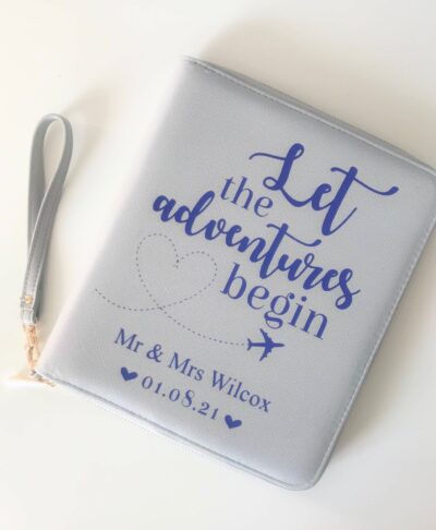 personalised mr and mrs travel organiser