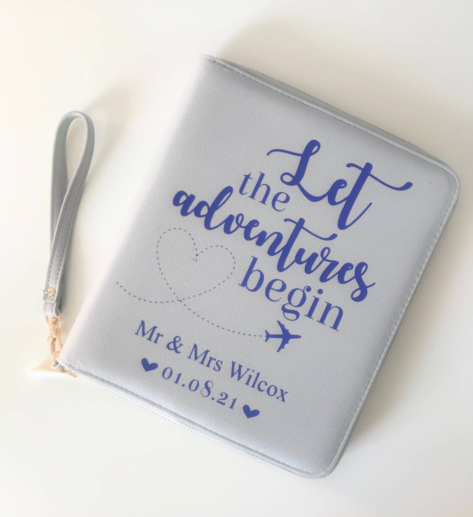 personalised mr and mrs travel organiser