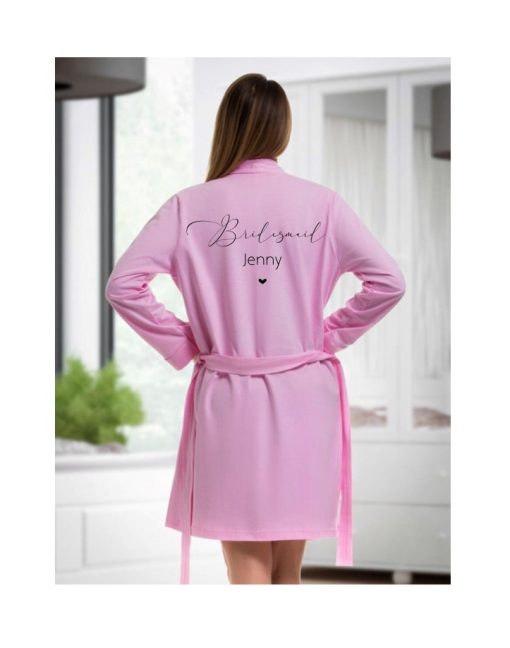 personalised cotton robe for bridesmaid