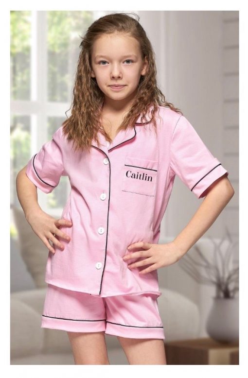 personalised childrens monogram pyjamas
