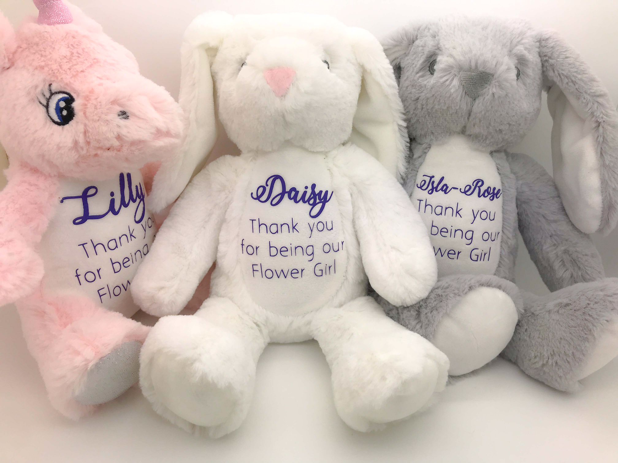 Personalised Mini Thank You Teddy For Flower Girl Shop Online