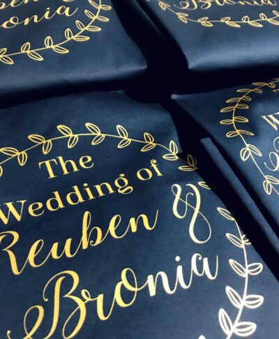 personalised apron for wedding