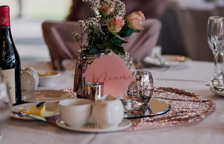 acrylic table number sign