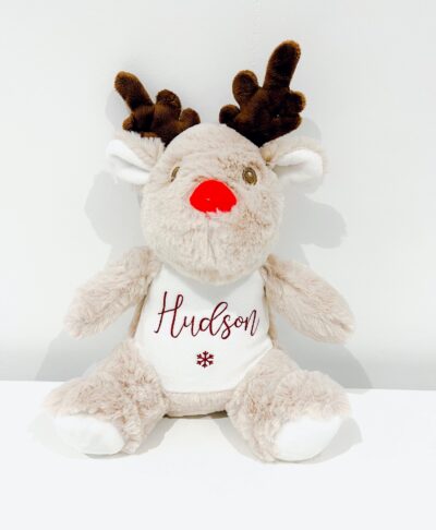 Personalised Mini Reindeer Christmas Teddy